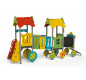 Jeux de plein air pour espace publique, Structure de jeux petit train pour aire de jeux, Aire de jeux petit train pour collectiv