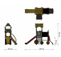 Jeux de plein air pour espace publique, Structure de jeux petit train pour aire de jeux, Aire de jeux petit train pour collectiv