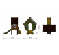 Cabane pour cour école, Cabane aire de jeux, Cabane pour école, Cabane toboggan