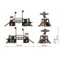 Jeux de plein air pour école, Structure de jeux pour aire de jeux, Aire de jeux extérieurs pour collectivité