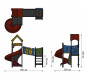 Jeux de plein air pour école, Structure de jeux pour aire de jeux, Aire de jeux extérieurs pour collectivité
