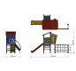 Jeux de plein air pour école, Structure de jeux pour aire de jeux, Aire de jeux extérieurs pour collectivité