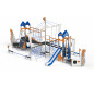 Jeux bateau pour aires de jeux, Structure de jeux bateau pour aire de jeux, Aire de jeux extérieur bateau pour collectivité