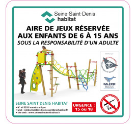 Panneau d'aire de jeux