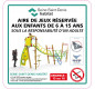 Panneau d'aire de jeux