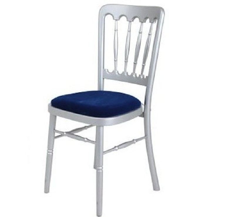 Chaise de Banquet Tradition (argent-bleu)