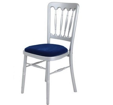 Chaise de Banquet Tradition (argent-bleu)