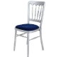 Chaise de Banquet Tradition (argent-bleu)