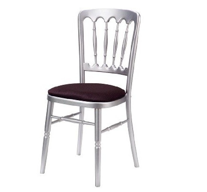 Chaise de Banquet Tradition (argent-noir)