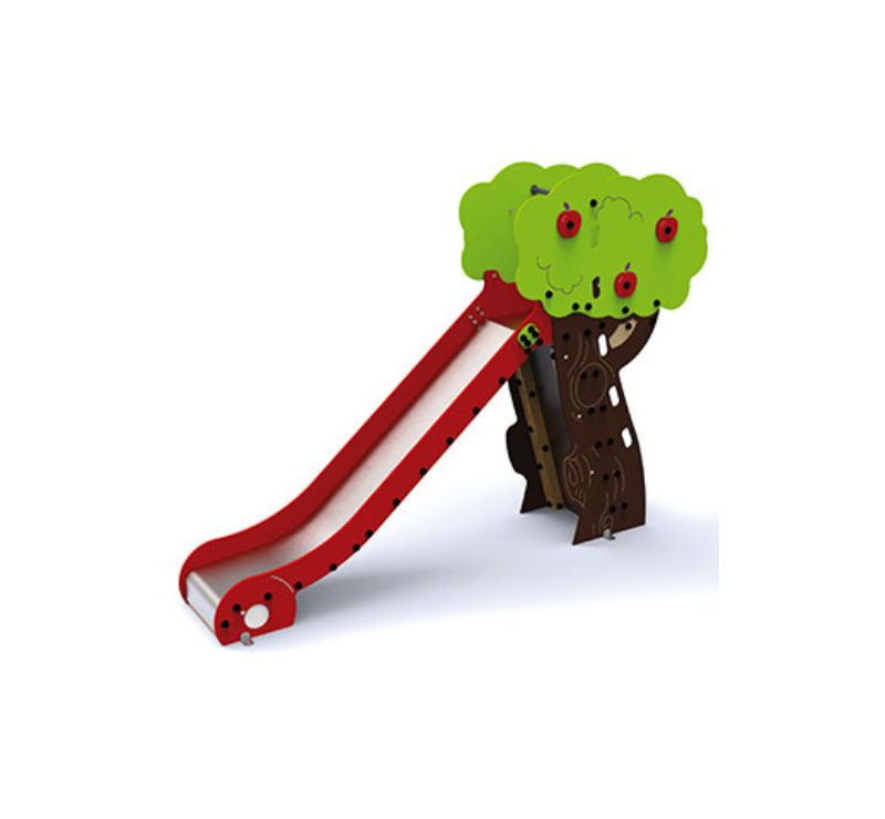 Toboggan arbre des forêts - structure de jeu extérieur pour enfants de 1 à 6 ans