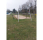 Tyrolienne en inox, Tyrolienne double pour espace public, Tyrolienne pour aire de jeux