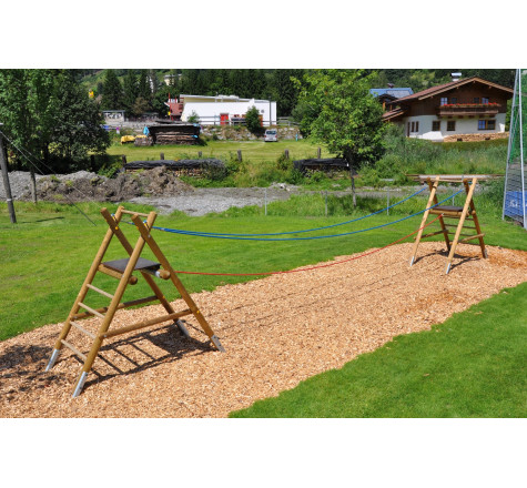 Jeux extérieur en bois pour aire de jeux