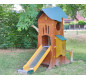 Aire de jeux en bois pour parc public, Jeux en bois pour les enfants dès 5 ans, Structures de jeux en bois pour camping