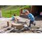 Aires de jeux en bois pour espace public, Jeux en bois pour les enfants, Structures de jeux en bois pour les campings