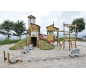 Aires de jeux wagonnet pour espace public, Jeux extérieurs thème wagonnet pour les enfants