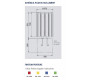 Poubelle pour école maternelle, Poubelle multicolore extérieure, Corbeille multicolore pour cour d'école