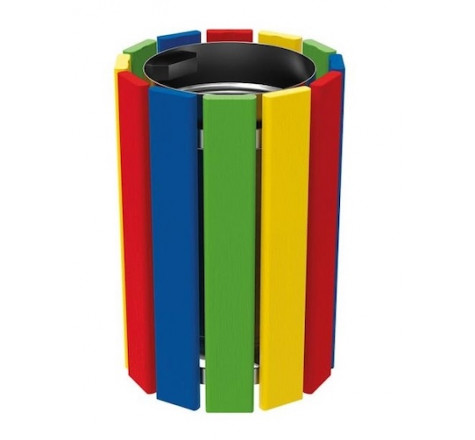 Poubelle pour aire de jeux
