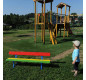 Banc pour école maternelle, banc multicolore, banc public