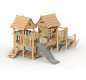 Jeu de plein air en bois de robinier, Jeu extérieur en robinier, Aire de jeu extérieur bois de robinier