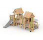 Jeu de plein air en bois de robinier, Jeu extérieur en robinier, Aire de jeu extérieur bois de robinier