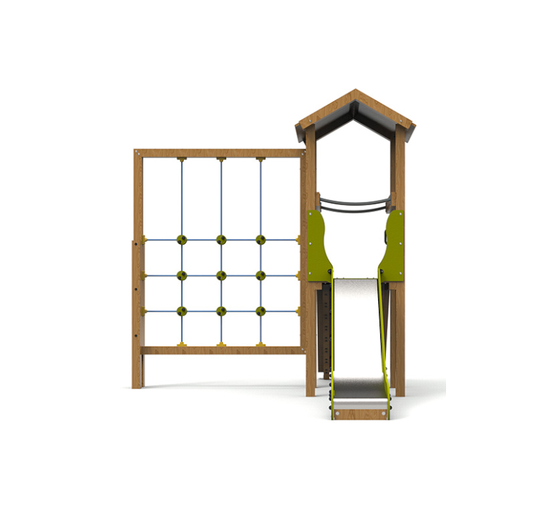La Tour Ludik - Aire de jeux bois autoclave classe IV 3‑12 ans