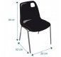 Chaise coque Vanoise M2 (anti-feu)
