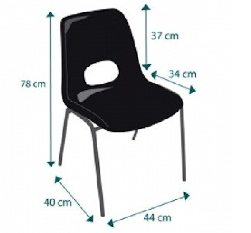 Chaise coque Lilou