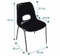 Chaise coque Lilou