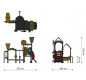 Maison à sable pour aire de jeux, Structure de jeu à sable extérieur pour enfants