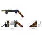 Jeux extérieurs passerelle pour enfants, Jeux extérieurs pour camping, Jeux extérieurs pour collectivités