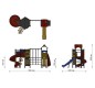 Jeux de plein air pour camping, Structure de jeux pour aire de jeux, Aire de jeux extérieurs pour collectivité