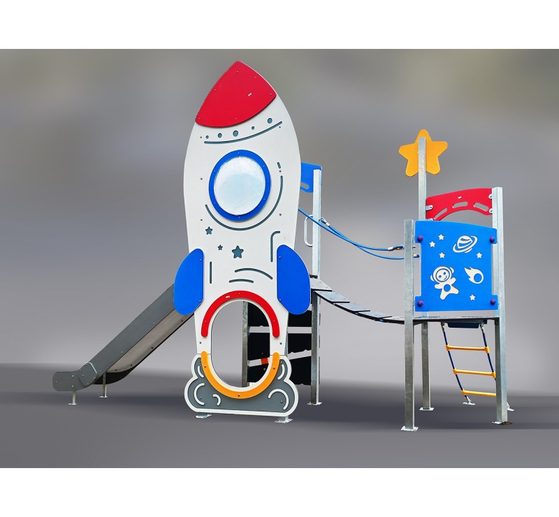 Fusée aire de jeu pour enfants