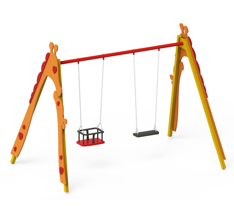 Balançoire girafe