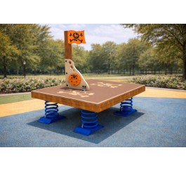 Aire de jeux bateau pirate