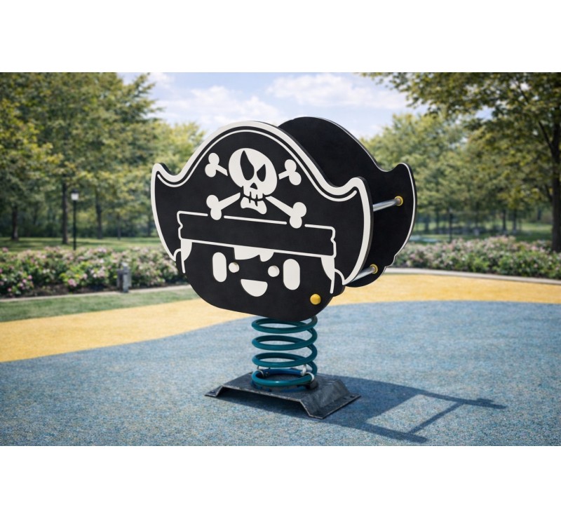 Jeu sur ressort tête de pirate