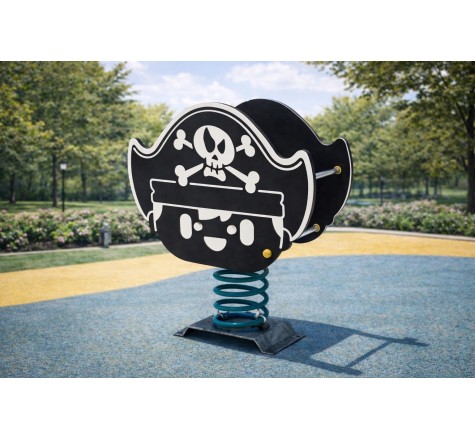 Jeu sur ressort tête de pirate