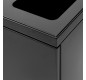 Station de 3 poubelles de tri sélectif pour collectivités