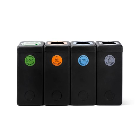 Poubelle de tri 60 L en plastique recyclé | Collectivités
