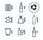 Poubelle de tri 60 L en plastique recyclé | Collectivités