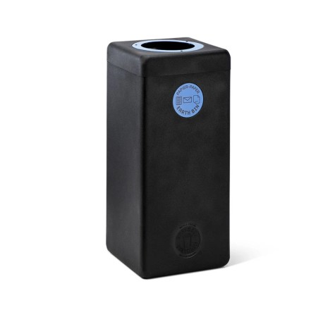 Poubelle de tri sélectif 90 L en plastique recyclé