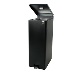 Poubelle à pédale professionnelle 60 L en aluminium recyclable