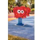 Jeu de plein air sur ressort, Jeu sur ressort orange le crabe, Jeux extérieurs pour campings