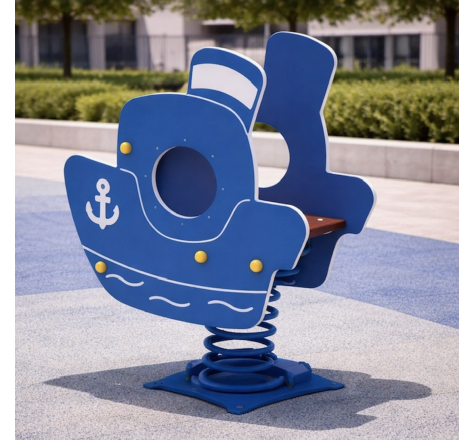 Bateau jeu sur ressort