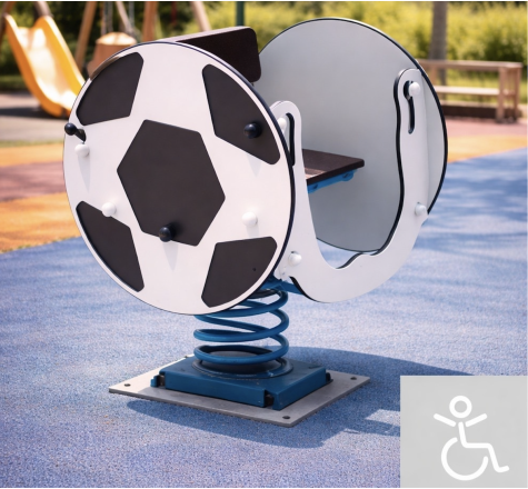 Jeu sur ressort ballon de football