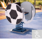 Jeu sur ressort ballon de football