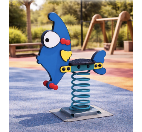 Jeu sur ressort poisson