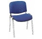 Chaise classique finition chromée et tissus M3 ou simili-cuir M2