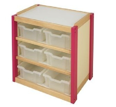 6 grands casiers PVC pour meuble