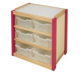 6 grands casiers PVC pour meuble