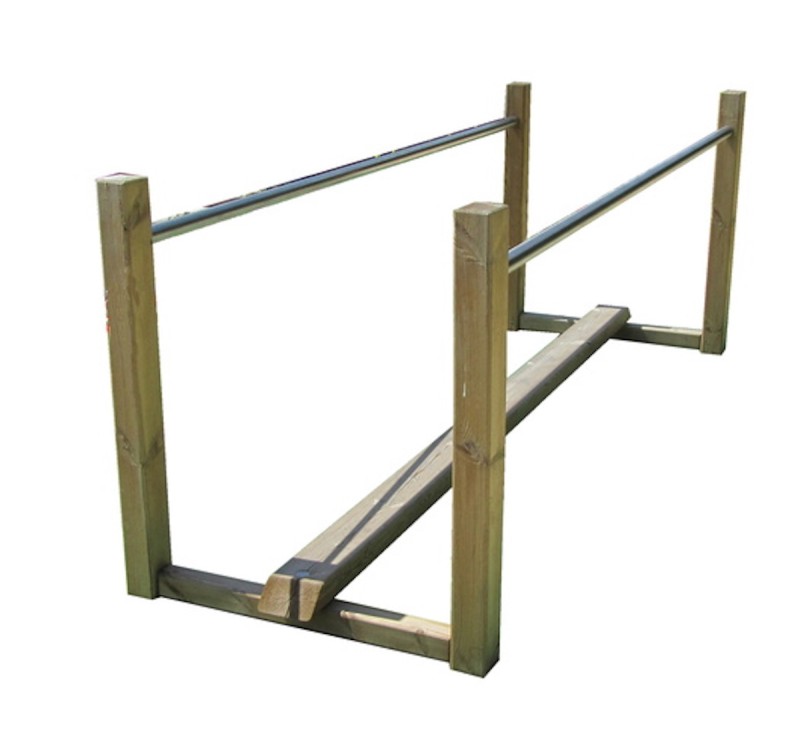 POUTRE EQUILIBRE EN COULOIR PARCOURS SPORTIFS PMR